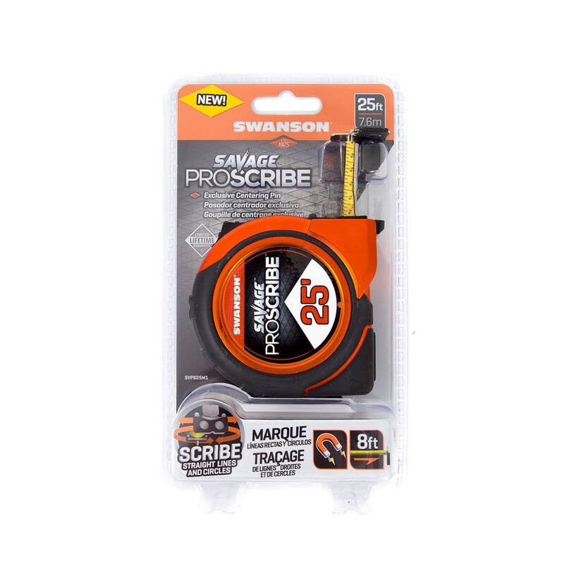 Swanson 25 ft. Cinta métrica Proscribe Savage - SVPS25M1