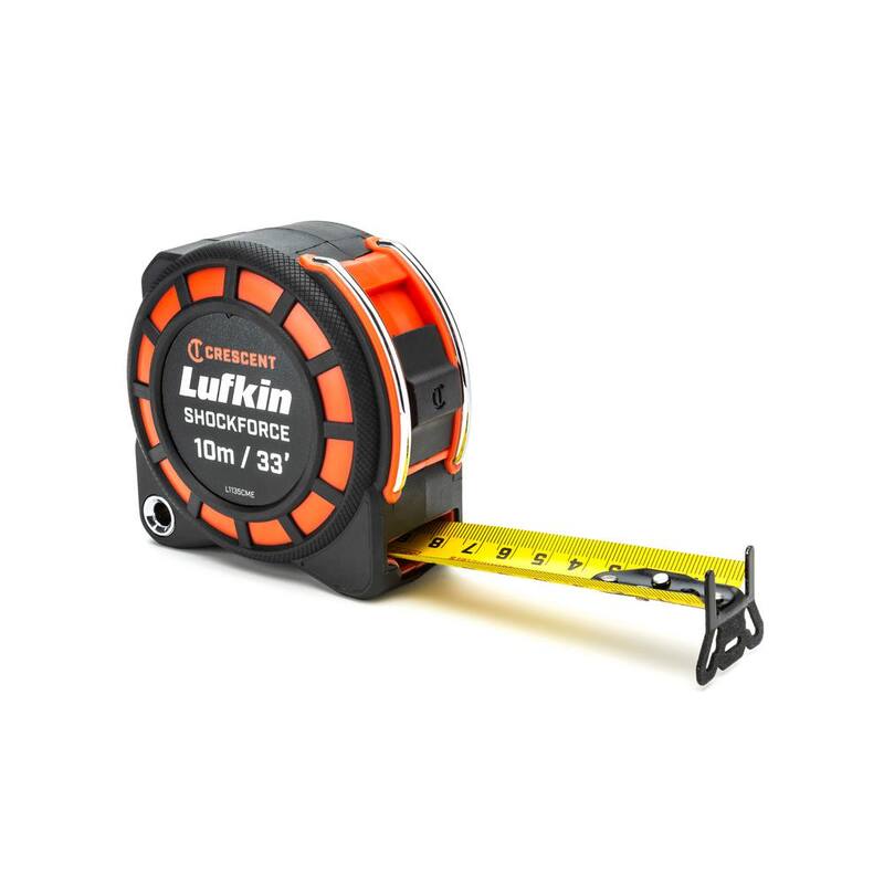 Cinta métrica dual Shockforce G1 de 1-3/16 in. x 10 m/33 ft. de Crescent Lufkin - L1135CME-02