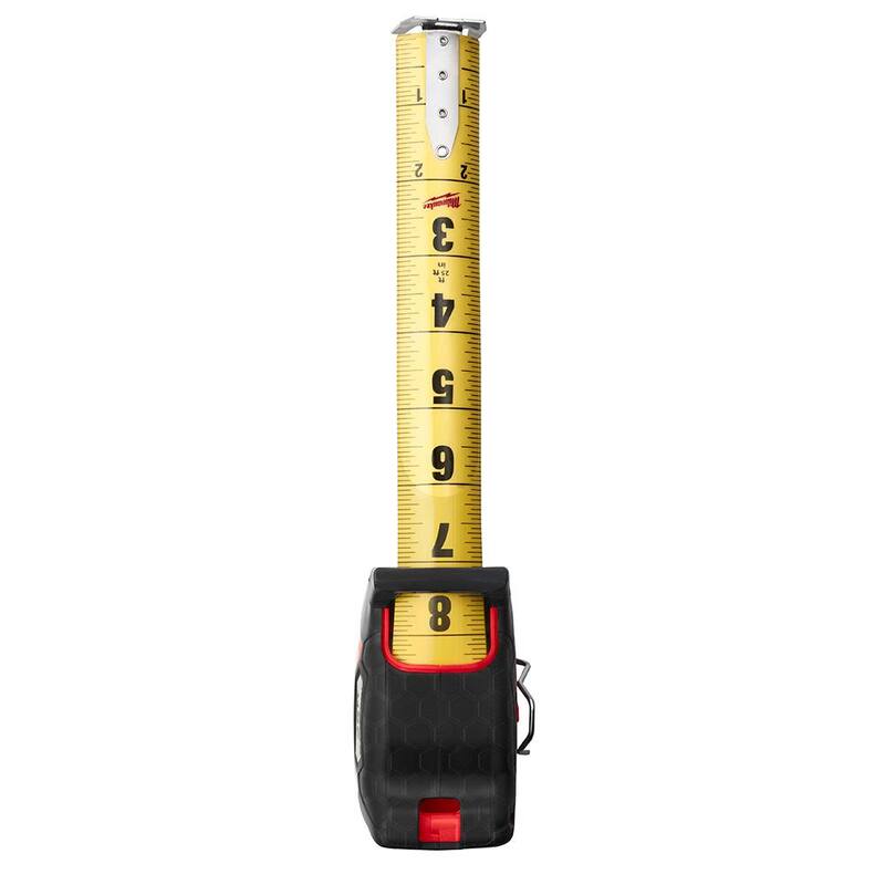 Milwaukee 25 ft. x 1.3 in. Gen II STUD Cinta Métrica Magnética con 14 ft. de Resalte y Escuadra de Recorte de 4-1/2 in. - 48-22-9725M-MLSQ040