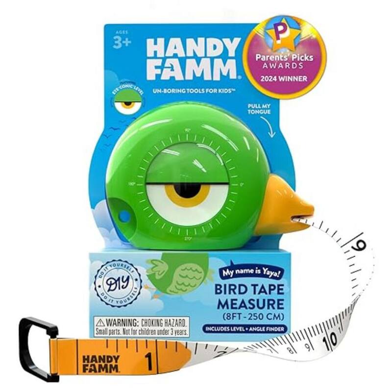 Cinta métrica para niños con diseño de aves de 250 cm (8 pies) - HF-TT-1002