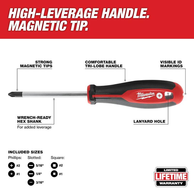 Milwaukee Cinta Métrica de Bloqueo Automático Compacta de 25 ft. SAE con Escala Fraccional y 9 ft. de Resalte con Set de Desarmadores - 48-22-6825-48-22-2710