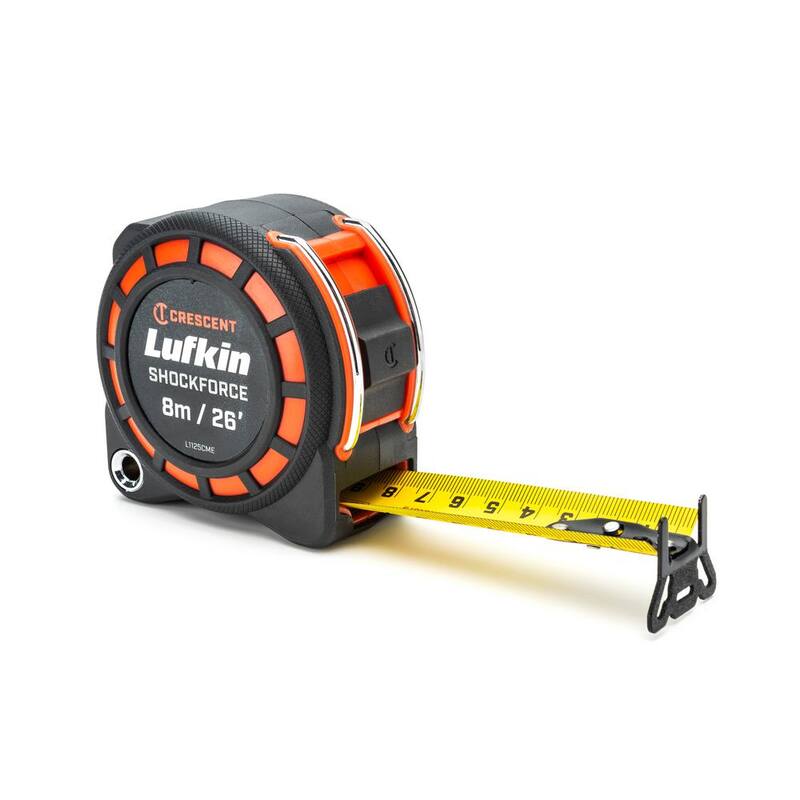 Cinta métrica de doble cara Shockforce G1 de Crescent Lufkin 1-3/16 in. x 8 m/26 ft. - L1125CME-02