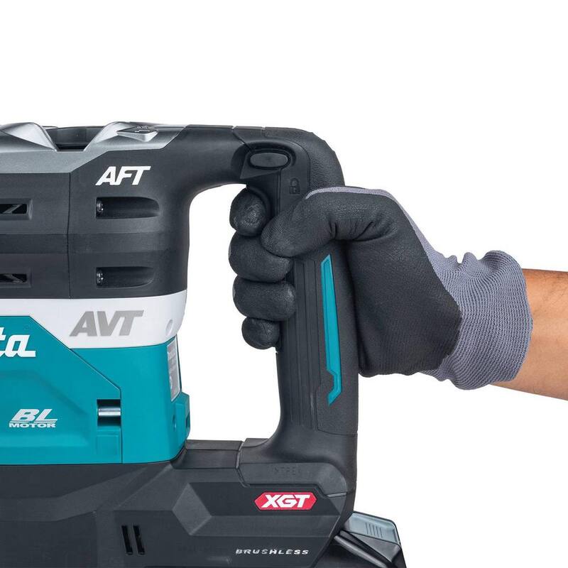 Martillo rotativo sin escobillas inalámbrico Makita 40V Max XGT de 1-9/16 pulgadas con tecnología AVT, AFT, compatible con AWS (sólo herramienta) - GRH05Z
