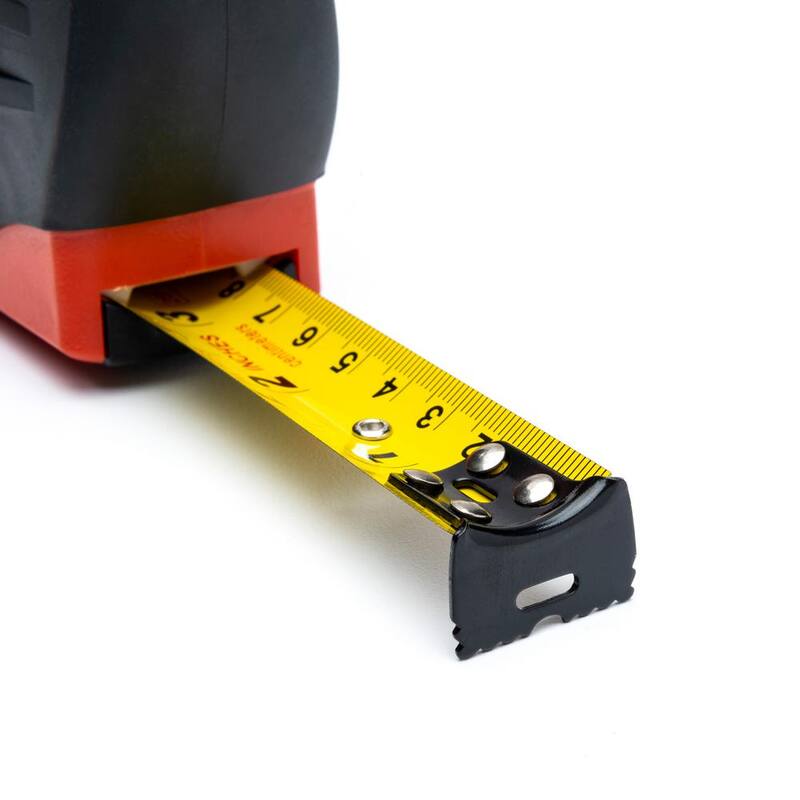 Cinta métrica de regreso automático con hoja A30 de 1 pulgada x 8 m / 26 pies de la serie P1000 de Crescent Lufkin en color naranja de alta visibilidad SAE/métrico amarillo - PHV1048CMEN