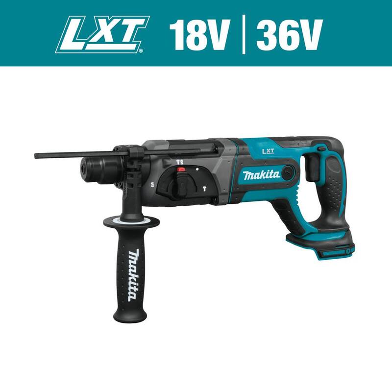 Martillo rotativo inalámbrico Makita 18V LXT de 7/8 pulgadas SDS-Plus de concreto/mampostería de iones de litio (Herramienta solamente) - XRH04Z