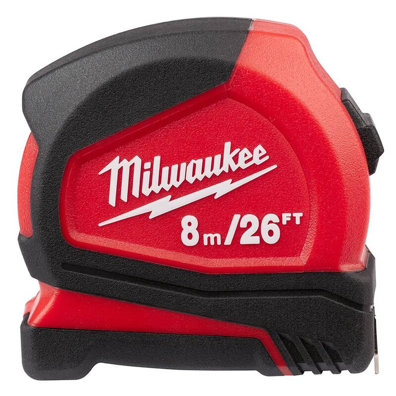 Milwaukee 8 m/26 ft. Cinta Métrica Compacta con Juego de Destornilladores (11 piezas) - 48-22-6626-48-22-2710