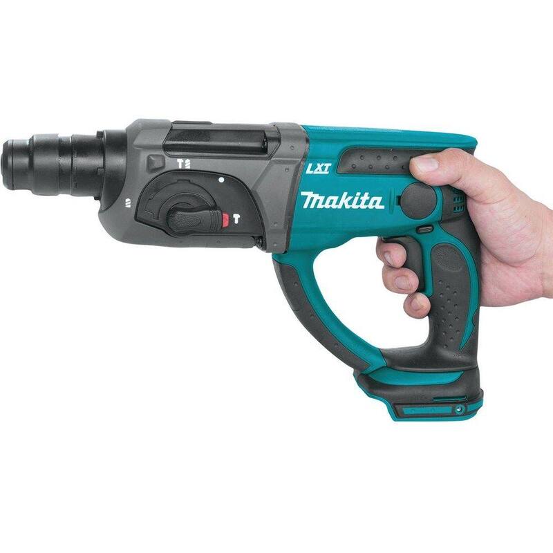 Rotomartillo inalámbrico SDS-Plus de concreto/mampostería Makita 18V LXT de 7/8 pulgadas con batería de iones de litio (Sólo la Herramienta) - XRH03Z.