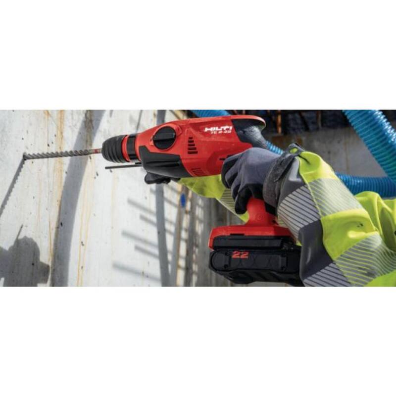 Martillo rotativo inalámbrico Hilti 22-Volt NURON TE 2 de iones de litio sin escobillas SDS Plus (sólo herramienta) - 2256700