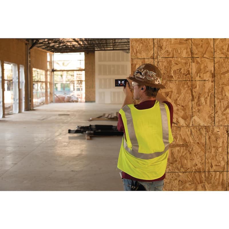 Herramienta de medición con cinta láser para exteriores Bosch BLAZE 400 ft. con Bluetooth y visor de cámara - GLM400C