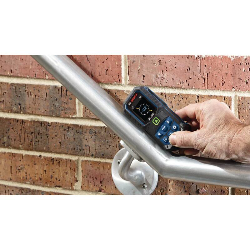 Bosch BLAZE 165 ft. Cinta métrica láser verde con pantalla a color y función de redondeo de medidas - GLM165-25G