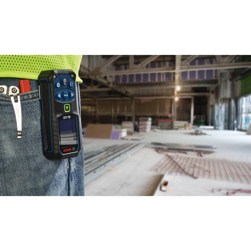 Bosch BLAZE 165 ft. Cinta métrica láser verde con pantalla a color y función de redondeo de medidas - GLM165-25G