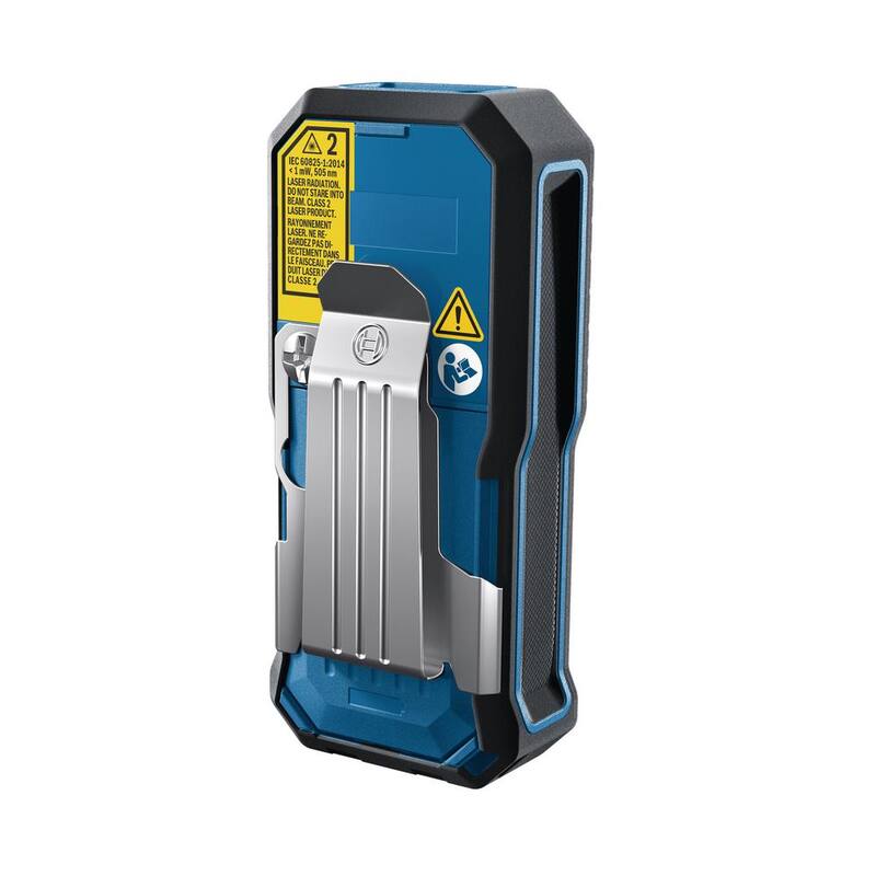 Bosch BLAZE 165 ft. Medidor de distancia láser verde con cinta métrica de doble potencia, Bluetooth y redondeo de medidas - GLM165-27CG