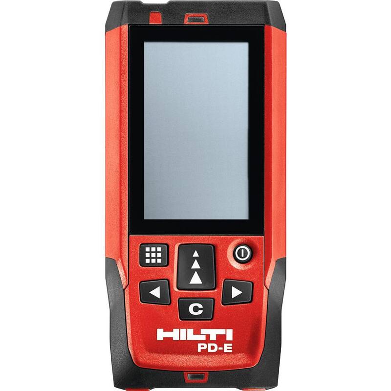 Medidor de distancia láser PD-E Hilti de 650 pies con (2) pilas AAA, correa de mano y estuche - 2062051