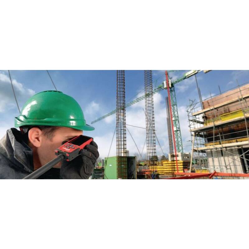 Medidor de distancia láser PD-E Hilti de 650 pies con (2) pilas AAA, correa de mano y estuche - 2062051