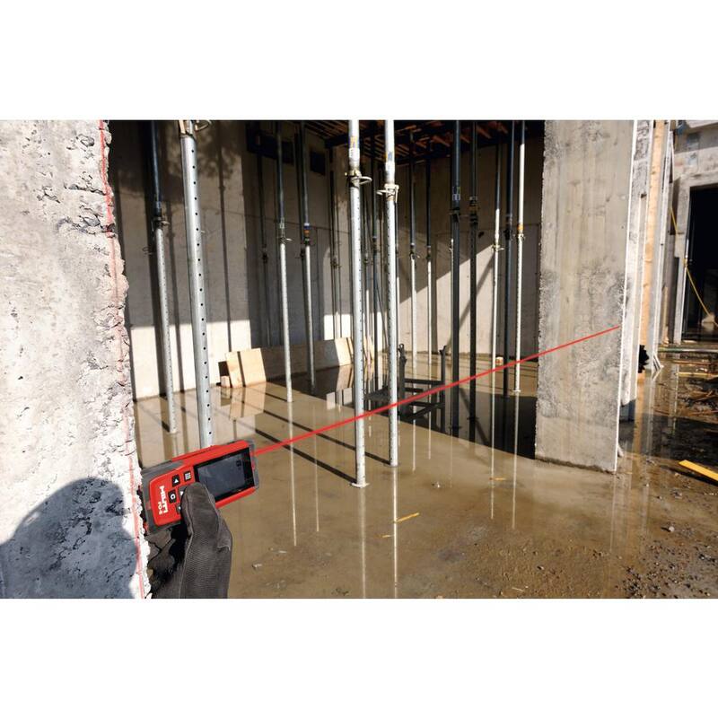Medidor de distancia láser PD-E Hilti de 650 pies con (2) pilas AAA, correa de mano y estuche - 2062051