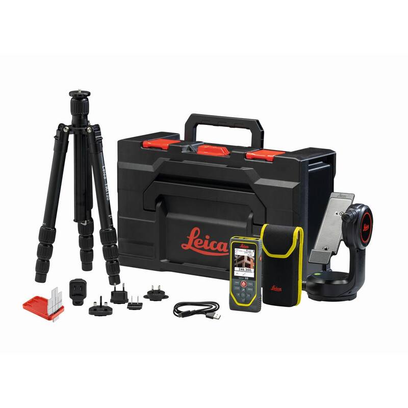 Herramienta de medición de cinta láser de alcance de 800 pies con tecnología P2P - Paquete Disto X6 de Leica