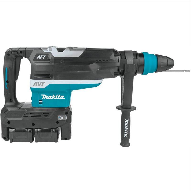 Kit de Martillo Rotativo Inalámbrico sin Escobillas de 2 pulgadas AVT Makita 40V max X2 XGT (80V máx), Capacidad AFT, Capaz de AWS (4.0 Ah) - GRH06PM