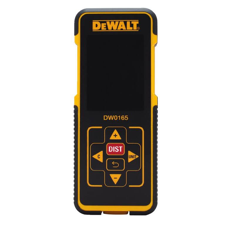Medidor de distancia láser con pantalla a color DEWALT de 165 pies - DW0165N