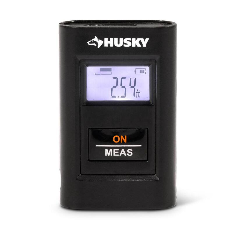 Herramienta de medición láser de bolsillo recargable Husky de 60 pies - HLDMPKT