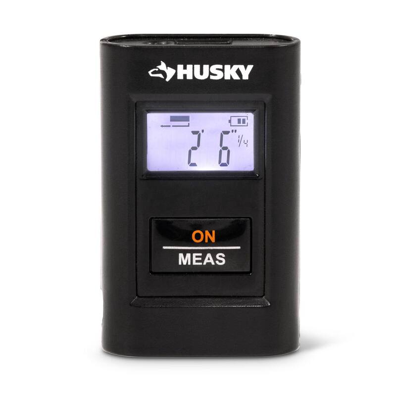 Herramienta de medición láser de bolsillo recargable Husky de 60 pies - HLDMPKT