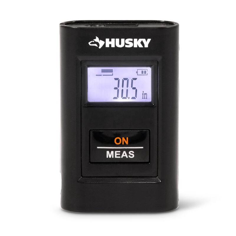 Herramienta de medición láser de bolsillo recargable Husky de 60 pies - HLDMPKT