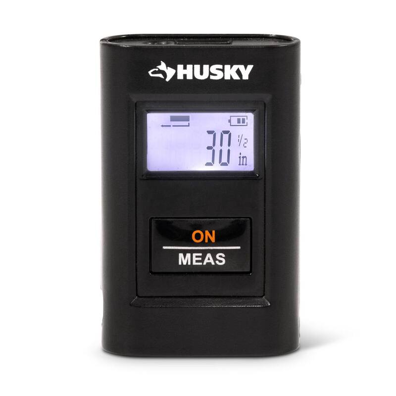 Herramienta de medición láser de bolsillo recargable Husky de 60 pies - HLDMPKT