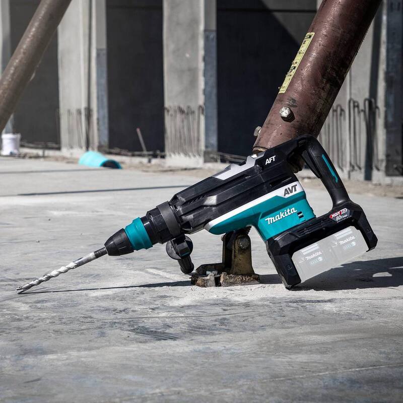 Martillo rotativo AVT inalámbrico sin escobillas Makita 40V max X2 XGT (80V max), AFT, compatible con AWS (Herramienta solamente) - GRH06Z