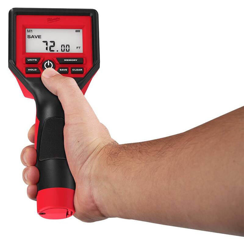 Rueda de Medición Digital de 12 pulgadas de Milwaukee con cinta métrica magnética compacta de 25 pies x 1 pulgada con alcance de 15 pies - 48-22-5112-48-22-0325