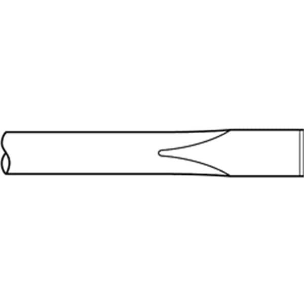 Ajax Pneumatic Bit, Roll Pin Driver, 3/8" Punch Diameter, .401 Shank Turn Type. Length 7-1/2" - A1104