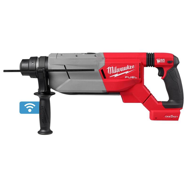Martillo rotativo SDS-Plus con mango en D Milwaukee M18 FUEL ONE-KEY de 18V con tecnología de iones de litio sin escobillas y sin cable de 1-1/4 pulgadas (solo herramienta) - 2916-20.