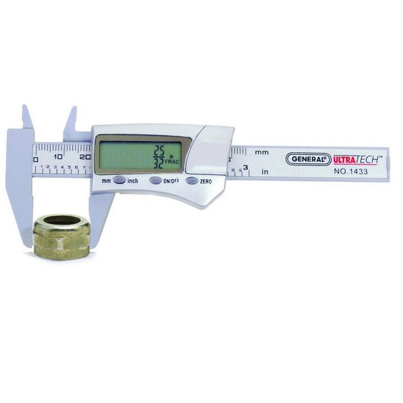 Calibrador digital de fibra de carbono de 3 pulgadas de General Tools - 1433
