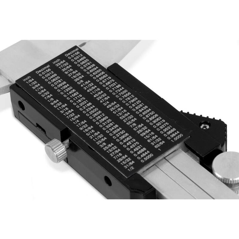 Calibrador digital de acero inoxidable resistente al agua de 6.1 pulgadas con lectura en LCD y estuche de almacenamiento, clasificado IP54 - 10764