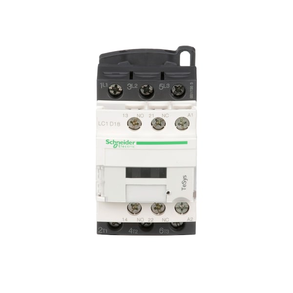 Contacto magnético IEC de Schneider Electric, 3 Polos, 120 V CA, 18 A, Reversión: No - LC1D18G7