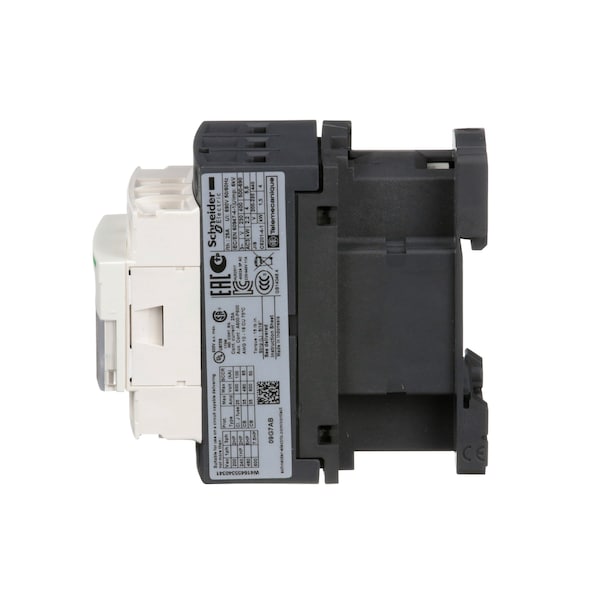 Contactor magnético IEC, 3 polos, 120 V AC, 9 A, Reversión: No - LC1D09G7 de Schneider Electric