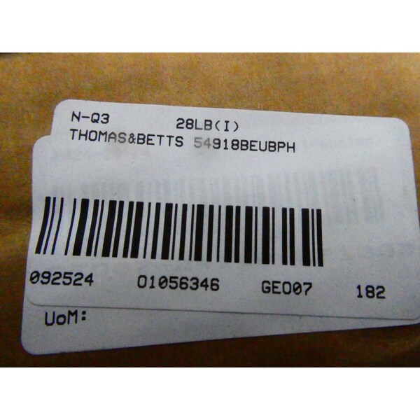 Abrazadera de cobre de un solo agujero, conector de 1/2 pulgada, paquete de 60 - 54918BEUBPH