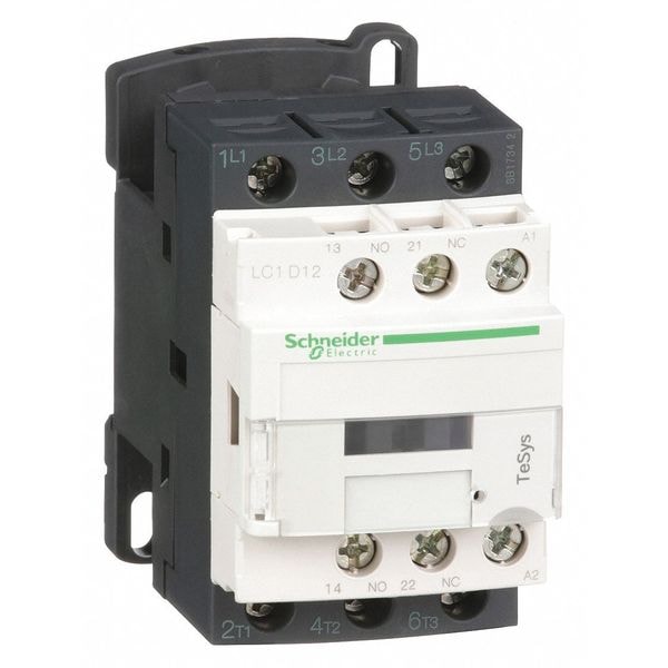 Contacto magnético IEC Schneider Electric, 3 polos, 120 V CA, 12 A, Reversión: No - LC1D12G7