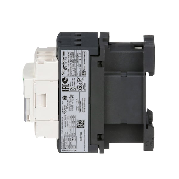 Contacto magnético IEC Schneider Electric, 3 polos, 120 V CA, 12 A, Reversión: No - LC1D12G7