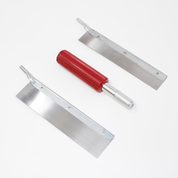 Excel Blades Razor Saw Set with Heavy Duty Handle & 2.5" Steel Pull Saw Blade, 12pk - 55670