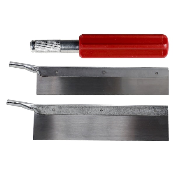 Excel Blades Razor Saw Set with Heavy Duty Handle & 2.5" Steel Pull Saw Blade, 12pk - 55670