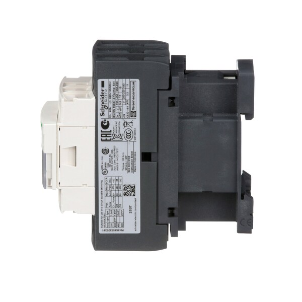 Contactor magnético IEC de Schneider Electric, 3 polos, 24 V AC, 25 A, Reversión: No - LC1D25B7.