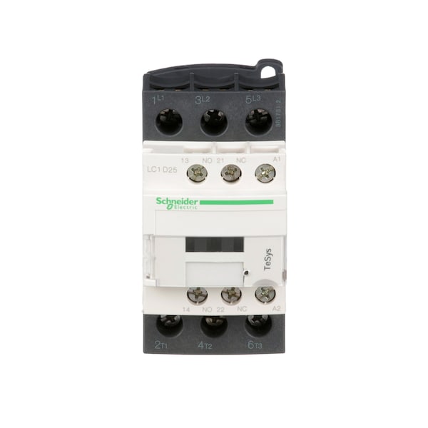 Contactor magnético IEC de Schneider Electric, 3 polos, 24 V AC, 25 A, Reversión: No - LC1D25B7.