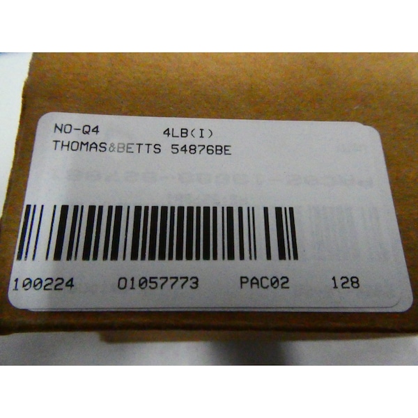 Juego de 6 conectores de cobre de dos agujeros de 1/2 pulgadas - Abb 54876BE