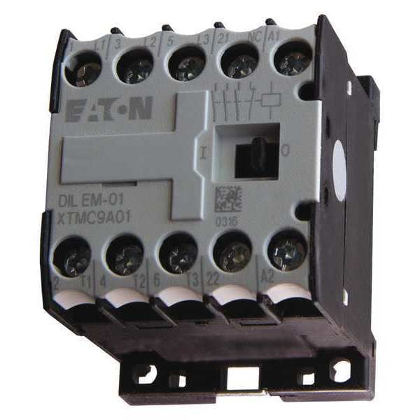Contactador magnético IEC en miniatura de Eaton, 3 polos, 24 V CC, 9 A, Reversión: No - XTMC9A01TD