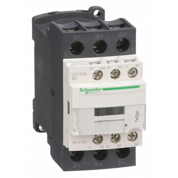 Contactores magnéticos IEC de Square D, 3 Polos, 24 V DC, 32 A, Reversibles: No - LC1D32BD