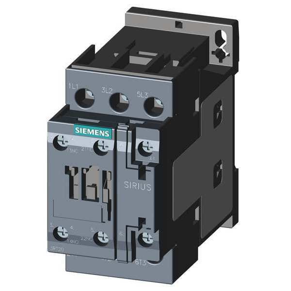 Contactor magnético IEC de Siemens, 3 polos, 110/120 V CA, 32 A, Reversión: No - 3RT20271AK60
