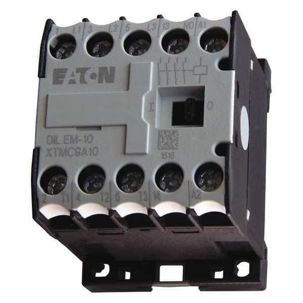 Contactor Magnético Mini IEC de Eaton, 3 Polos, 24 V CC, 9 A, Reversa: No - XTMC9A10TD