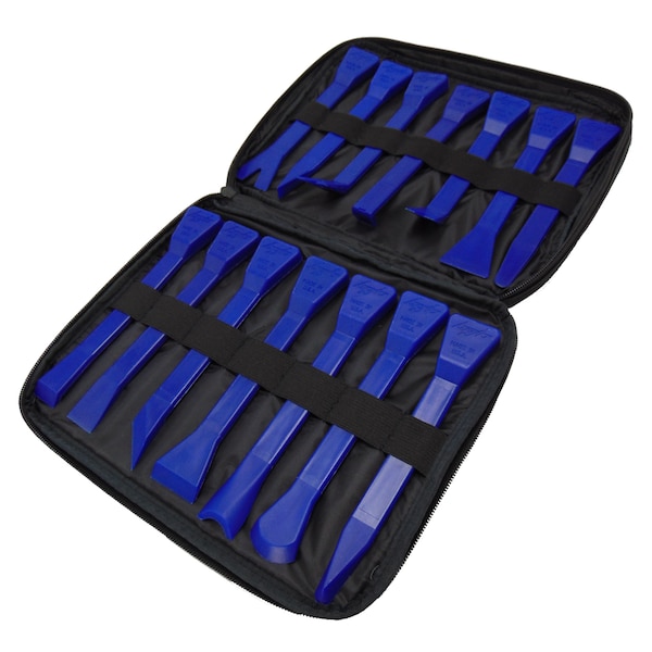 Bojo Tools 14 PC Trunk Detail Pry Tool and Scrapers Kit - ZB-M14-BLK