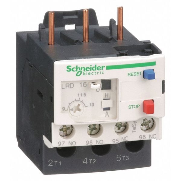 Schneider Electric Ovrload Rely, 9 a 13A, 3P, Clase 10, 690VAC - LRD16