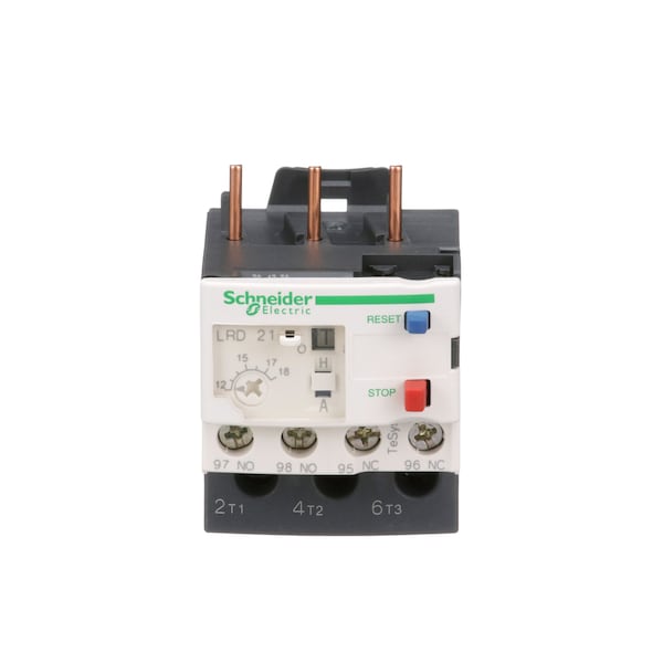 Relé de sobrecarga Schneider Electric, 12 a 18A, 3P, Clase 10, 690V - LRD21