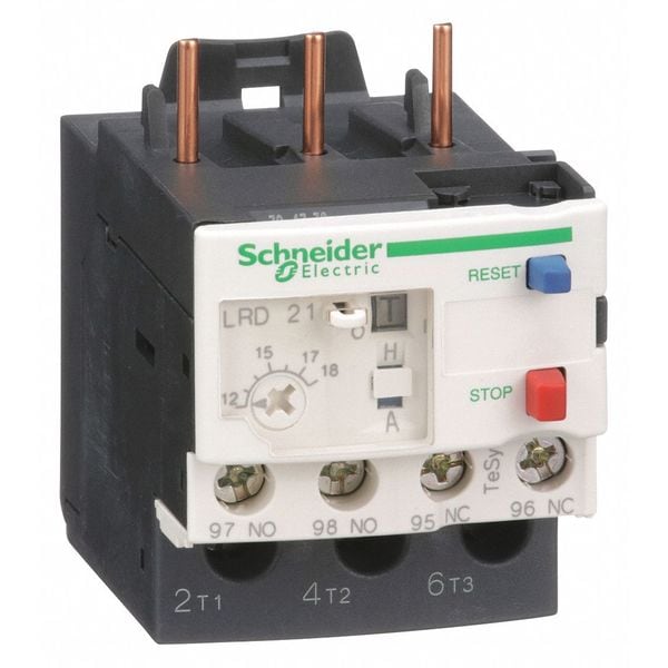 Relé de sobrecarga Schneider Electric, 12 a 18A, 3P, Clase 10, 690V - LRD21
